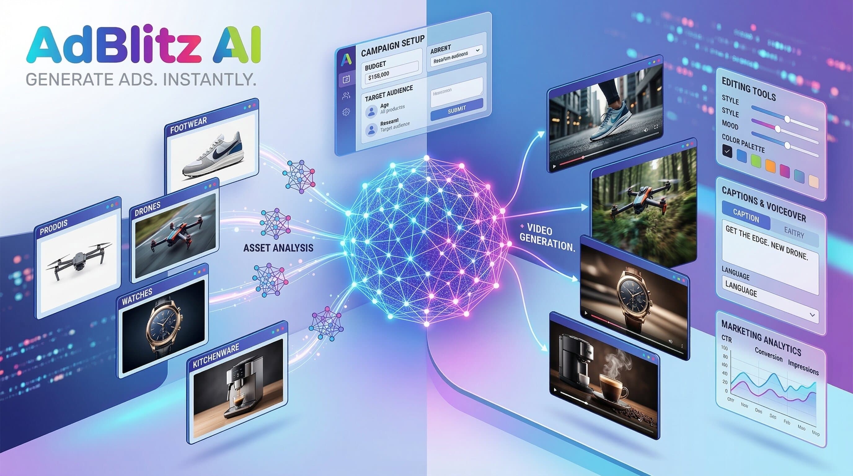 AI powered platform generating product video advertisements from product images